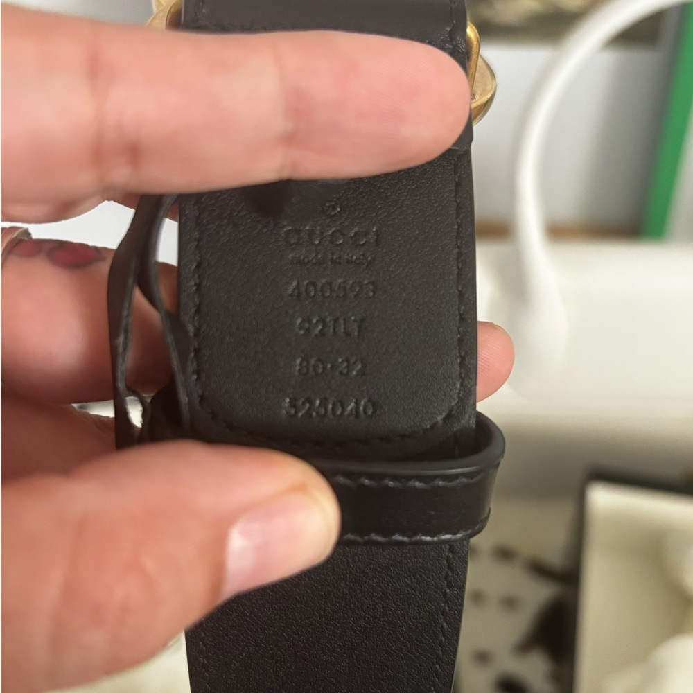 Gucci Black and Gold Belt - Picture 4 of 6